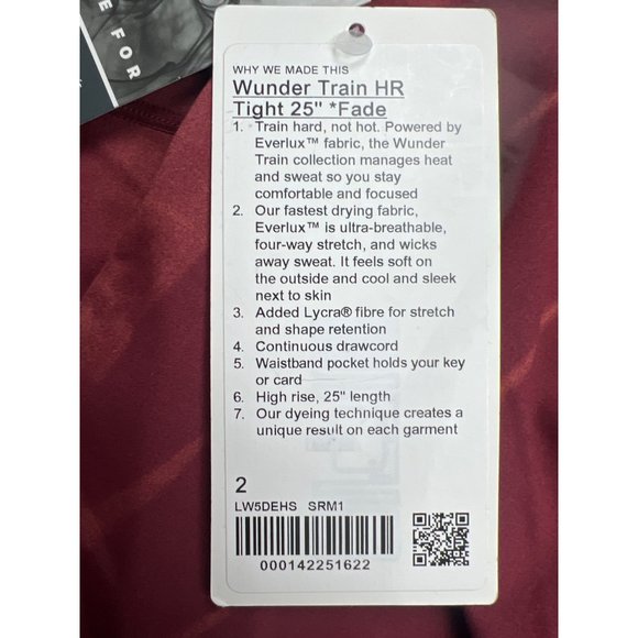 Lululemon Wunder Train HR Tight 25 NWT - Picture 7 of 7
